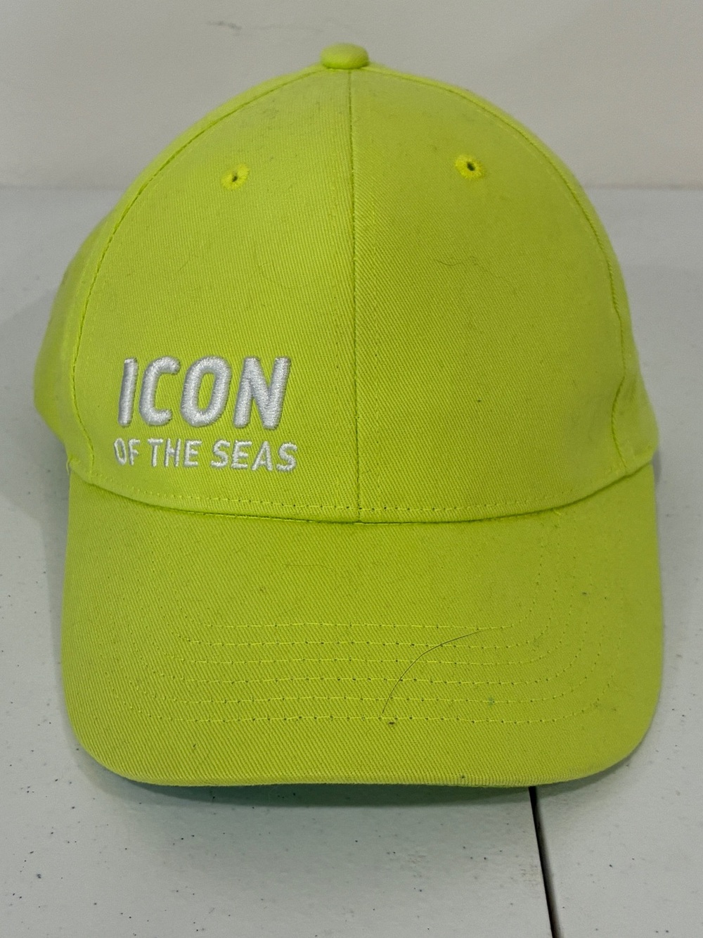 Royal Caribbean Icon of the Seas Yellow Baseball Cap Hat | 100% Cotton OSFM